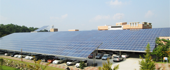 국내 대학 최대 규모의 태양광발전소 건립
